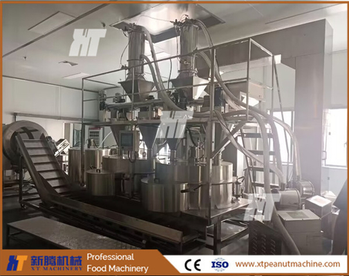 سعر جيد ZDGY آلة طلاء برجر الفول السوداني 300kg/h سعة نظام تحكم PLC للتدفئة الغازية الانترنت