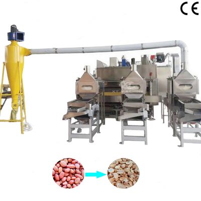 سعر جيد Stainless Steel Fully Auto Split Peanut Blancher Machine SUS304 for Blanching & Splitting Peanuts الانترنت