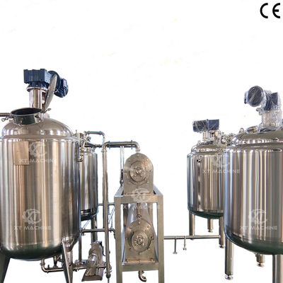 سعر جيد Industrial Emulsifying Mixing tank Peanut Butter Blending/De-gassing Tank الانترنت