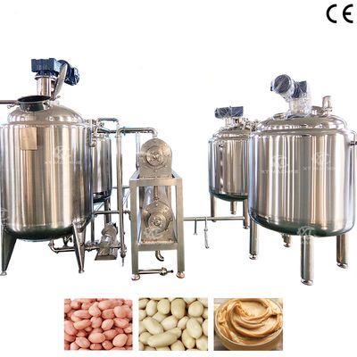 سعر جيد Industrial Emulsifying Mixing tank Peanut Butter Blending/De-gassing Tank الانترنت