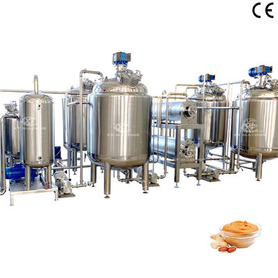 سعر جيد Peanut Butter Blending Tank High Quality Heating and Insulation Mixing Tank Industrial Emulsifying Mixing tank الانترنت