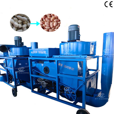 سعر جيد Factory Supply 800-5000kg/h Fully Automatic Small Peanut Shelling Machine Groundnut Husk Removing Machine الانترنت