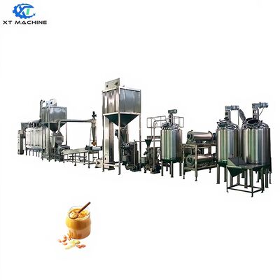 سعر جيد خط إنتاج زبدة الفول السوداني متعدد الصيغ والمغلق بالكامل مع هيكل من الفولاذ المقاوم للصدأ SUS 304 الانترنت