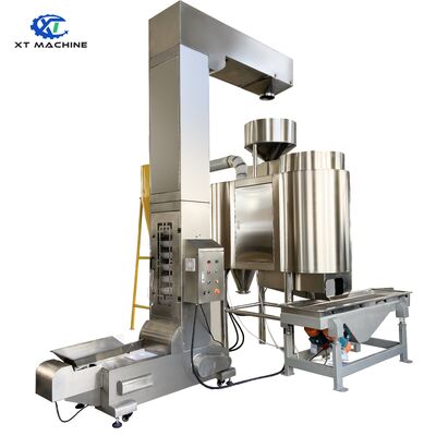 سعر جيد ناقل دلو من النوع Z من الفولاذ المقاوم للصدأ 304 مع وحدة تغذية كهرومغناطيسية وطاقة 0.75 كيلو واط لمعالجة المكسرات الانترنت