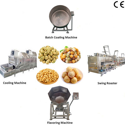 سعر جيد خط إنتاج تحميص وتتبيل المكسرات الصالحة للأكل، بسعة 100-200 كجم/ساعة الانترنت