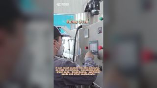 فرن الفول السوداني ذو الطلاء المتأرجح الأوتوماتيكي بالكامل: الفول السوداني بقشر السمك مقرمش ولا يلتصق بالأسنان