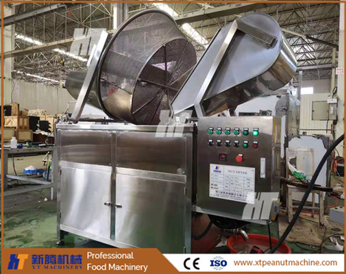 سعر جيد XT Machinery آلة القلي الفول السوداني دفعة المحمصة لرقائق الثوم الفول السوداني الانترنت