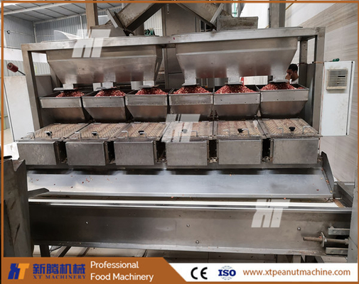 سعر جيد الفول السوداني التلقائي آلة ابيضاض الجلد الأحمر الفول السوداني آلة Blancher 400KG / H. الانترنت