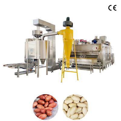 سعر جيد 500kg/h الصلب المقاوم للصدأ الهواء الفول السوداني/الفستق/البستاخية آلة التبييض مع التحكم في PLC للقشر الفعال الانترنت