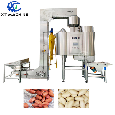 سعر جيد الدرجة الصناعية 500-1000kg/h آلة قشر الهازلوت الهندبية اللوزية الهندبية آلة البلاشينغ مع معدل كسر 98٪ الانترنت