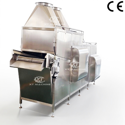 سعر جيد 600-1800kg/h آلة تبريد الفول السوداني التلقائية المكسرات المقلاة الباردة LNG/LPG غاز التدفئة الانترنت