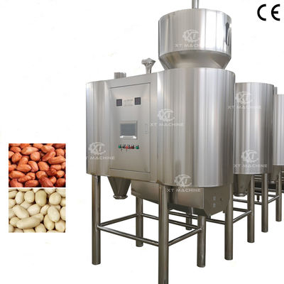 سعر جيد معدل تصفيف عالي 500-2000kg / h آلة تقشير الفول السوداني الهوائية مع التغذية والتفريغ التلقائي الانترنت