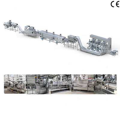سعر جيد 1000-2000kg/h معدات طلاء المكسرات وتقليصها تلقائية بالكامل آلة صنع الفول السوداني المقلية المطلية بالدقيق لمصانع معالجة الأغذية الانترنت