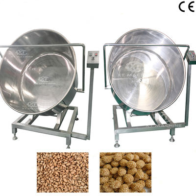 سعر جيد 35-40kg/لعبة آلة طلاء لقطات الفول السوداني مع معدات الطلاء الدوارة SUS304 والرفع التلقائي الانترنت