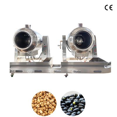 آلة تحميص الطبول ذات القدرة الكبيرة آلة تحميص الفول الأخضر