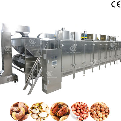 سعر جيد Continuous Nuts Roasting Machine With Adjustable Temperature Peanut Baking Machine الانترنت