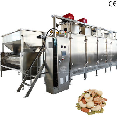 سعر جيد 220V/380V High Quality Continuous Nut Roasting Machine Peanut Oven Suitable for Food Processing Industry الانترنت