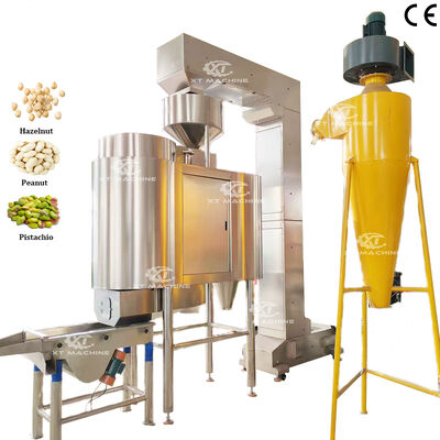 الآلة المخصصة للكفاءة العالية 500kg / h فستق فستق القشرة مع نظام التحكم PLC
