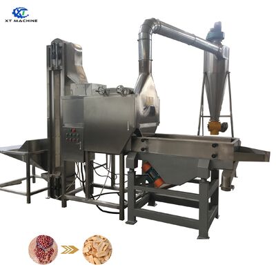 سعر جيد 800-1000kg/h سعة آلة إزالة الفول السوداني المقسومة لخط معالجة معجون الفول السوداني الانترنت