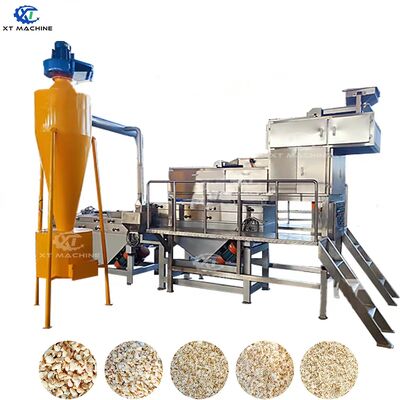 سعر جيد صناعية 500kg/h 7.5kw الطاقة 2-مرحلة قطع الفول السوداني / اللوز / كاشو كسارة آلة لمعالجة المكسرات الانترنت