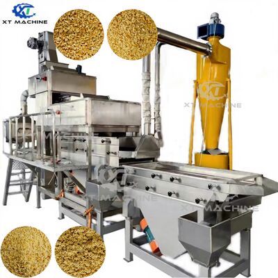 سعر جيد آلة تقطيع الفول السوداني الصناعية بقدرة 500 كجم / ساعة ، 7.5 كيلوواط من الطاقة وتقطيع مرحلتين لمعالجة المكسرات الموحدة الانترنت