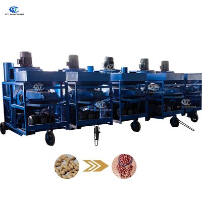 سعر جيد آلة قشر الفول السوداني المهنية بقدرة 5000 كجم / ساعة مع معدل قشر 99٪ و 380 فولت 50 هرتز طاقة 3 مراحل الانترنت