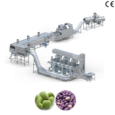 سعر جيد مصنع معالجة الفول السوداني المغطى بالقلي بالكامل الانترنت