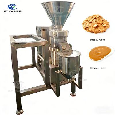 SUS304 آلة طحن زبدة الفول السوداني بقدرة 130-150 كجم / ساعة و 380 فولت طاقة ثلاثية المراحل