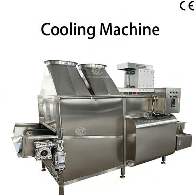 سعر جيد 500-1500Kg / h آلة تبريد اللوز المقلي والفول السوداني آلة التبريد التجارية مع تسخين الكهرباء الانترنت