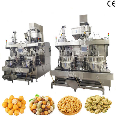 سعر جيد High Accuracy 500-1000kg/h Dough Coated Nut Snacks Making Machine With PLC Control System and SUS304 Material (أجهزة صنع المذاقات المغطاة بالحبوب) الانترنت