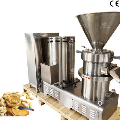 سعر جيد 100kg/h-200kg/h SS304 زبدة الفول السوداني طاحونة كولودية مطحنة كاشيو الفستق معجون طحن آلة لمعالجة زبدة الجوز بكفاءة الانترنت