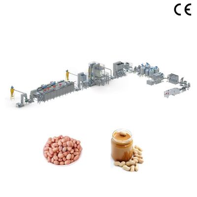 سعر جيد خط إنتاج زبدة الفول السوداني الصناعي 200-5000kg/h خط طحن المكسرات الآلي بالكامل متصل